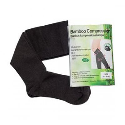 Bamboo kompressionsstrømper L/XL X
