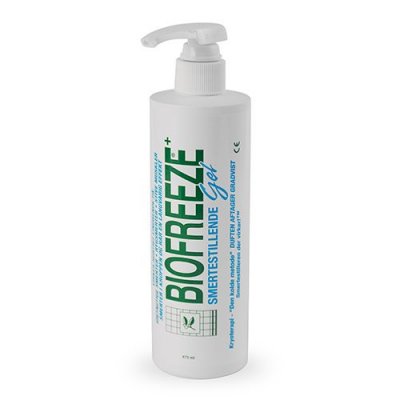 Biofreeze behandlerflaske med pumpe 473 ml