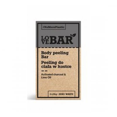 LoveBar Body peeling Bar m. Kul & Lime olie X