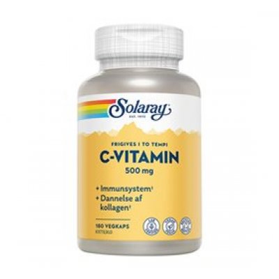 Solaray C-vitamin 500 mg 180 kapsler