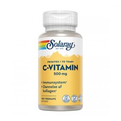 Solaray C-vitamin 500 mg 100 kapsler 