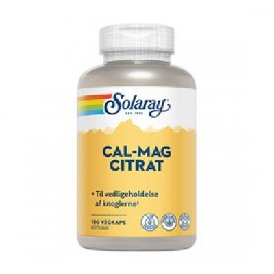 Solaray Cal-Mag Citrat 180 kapsler