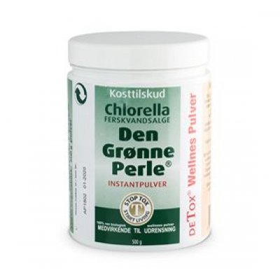 Chlorella - Den Grønne Perle pulver 500 g.