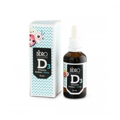 Bidro D3 vitamin dråber baby • 50ml.