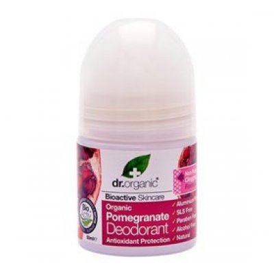 Dr. Organic Deo roll on Pomegranate • 50 ml.