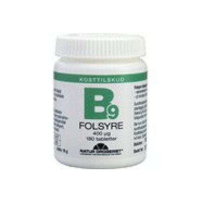 Folsyre (B9) 400 ug 180 tabl.