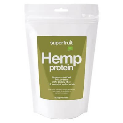 Hamp protein pulver hemp powder) Superfruit 500 g