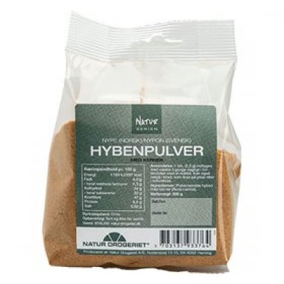 ND Hyben pulver fint m. kerner 200 g.