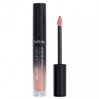  IsaDora VELVET COMFORT LIQUID LIPSTICK - Flydende læbestift - 50 Nude Blush