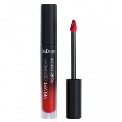  IsaDora VELVET COMFORT LIQUID LIPSTICK - Flydende læbestift - 66 Ravish Red