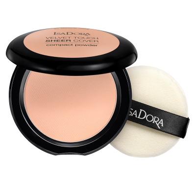 IsaDora Velvet Touch Sheer Cover Compact Powder - 43 Cool Sand 