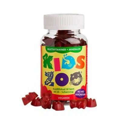 Kids Zoo Multivitamin + Mineraler 60 stk. Vegansk 