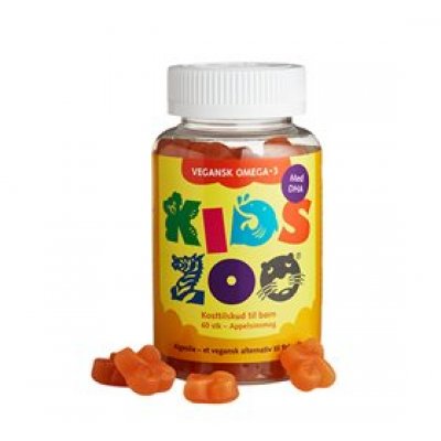 Kids Zoo Omega-3 Algeolie 60 stk DATOVARE 03/2024