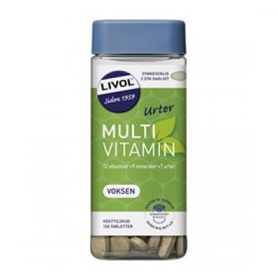 Livol Multivitamin m.urter • 150 tab.