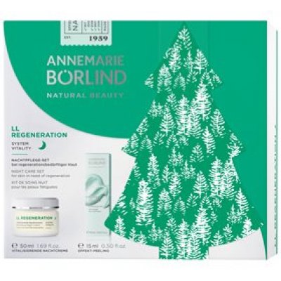 Annemarie Börlind LL Reg. X-mas Night Cream 50 ml & Exfoliating Peel 15 ml  værdi 411,-