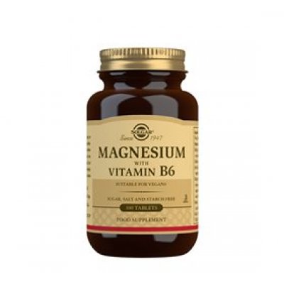 Solgar Magnesium+B6 - 100 tab. DATOVARE 06/2025