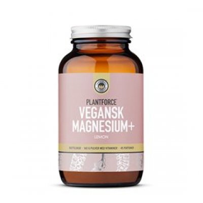 Plantforce Magnesium+ Lemon vegansk  • 160g.