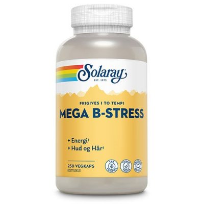 Solaray Mega B-Stress 250 kapsler 