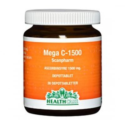 Mega C 1500 mg HealthCare - 30 tabletter