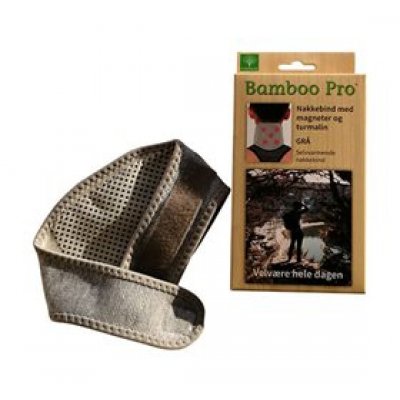 Nakkebind Grå m. magneter og turmalin