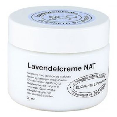 Elizabeth Løvegal Natcreme Lavendel • 30ml.