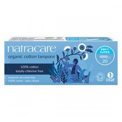 Natracare tampon 20 stk SUPER  DATOVARE 01/06-2025