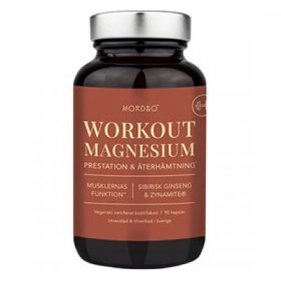 Nordbo WorkOut magnesium 90 kap.