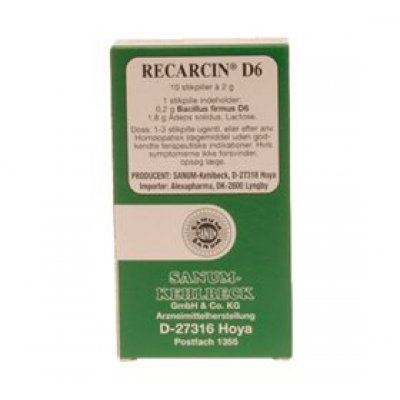 Recarcin D6 stikpiller • 10 stk.