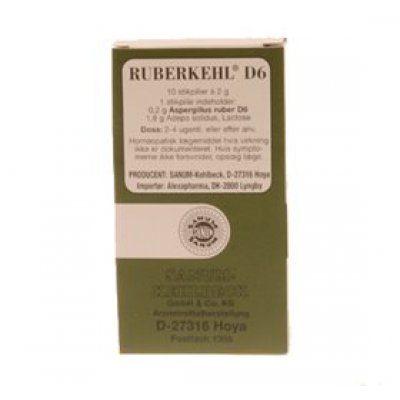 Ruberkehl D6 stikpiller • 10 stk.