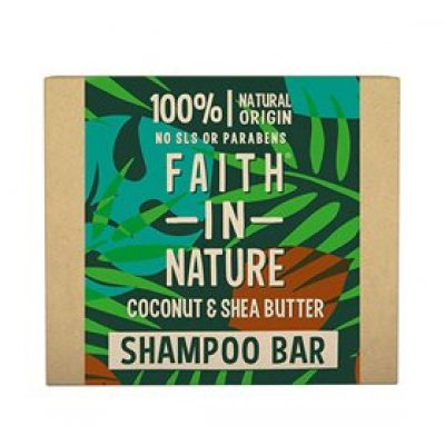 faith in nature Shampoobar Kokos & Sheasmørt 85 g 