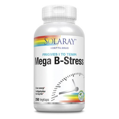 Solaray Mega B-Stress 250 kapsler - 2 for 499,-