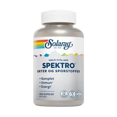 Solaray Spektro MultiVitaMin 200 kaps.  ØDELAGT EMBALLAGE