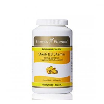 Fitness Pharma Stærk D3 vitamin • 300 kap.