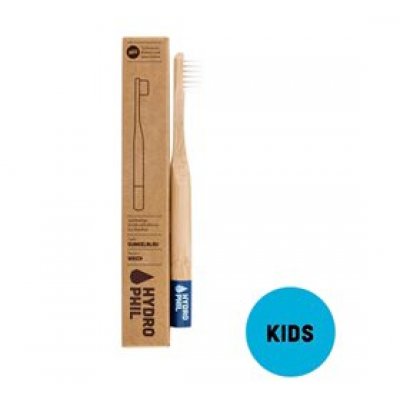 Tandbørste bambus børn blå • 1 stk