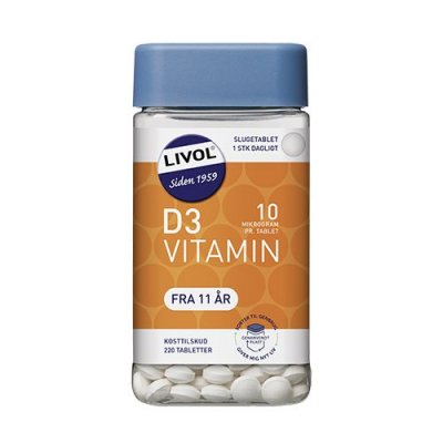 Livol Vitamin D 10 µg • 220 tab.