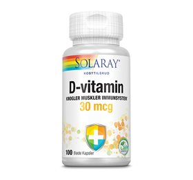 Billede af Solaray D-Vitamin 30 mcg hos Helsegrossisten.dk