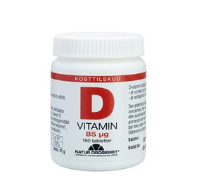 Billede af ND D3-vitamin 85 mcg, Super D 180 tabl. hos Helsegrossisten.dk
