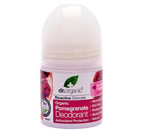 11: Dr. Organic Deo roll on Pomegranate • 50 ml.
