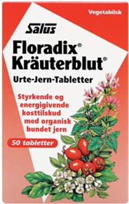 Billede af Floradix Kräuterblut 50 tabl. X hos Helsegrossisten.dk