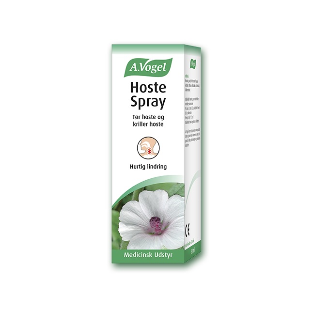 Se A. Vogel Hoste Spray (30 ml) hos Helsegrossisten.dk