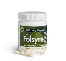 Folsyre, 400 mcg - 90 tabl.