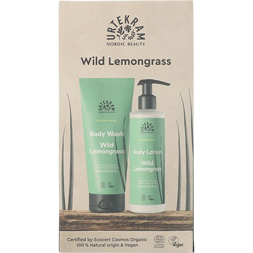 #3 - Urtekram Gaveæske Wild Lemongrass Body Lotion & Body Wash VÆRDI KR. 124.95