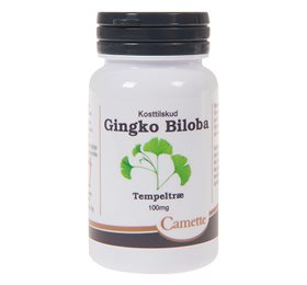 Se Camette Ginkgo biloba 100 mg, 90 stk. hos Helsegrossisten.dk