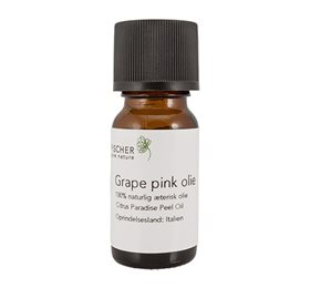 Se Fischer Pure Nature Grapeolie Pink æterisk &bull; 10ml. hos Helsegrossisten.dk