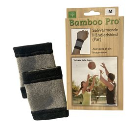 Håndledsbind, Selvvarmende, Str: M, Bamboo Pro