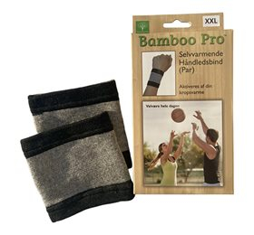 Håndledsbind, Selvvarmende, Str: XXL, Bamboo Pro