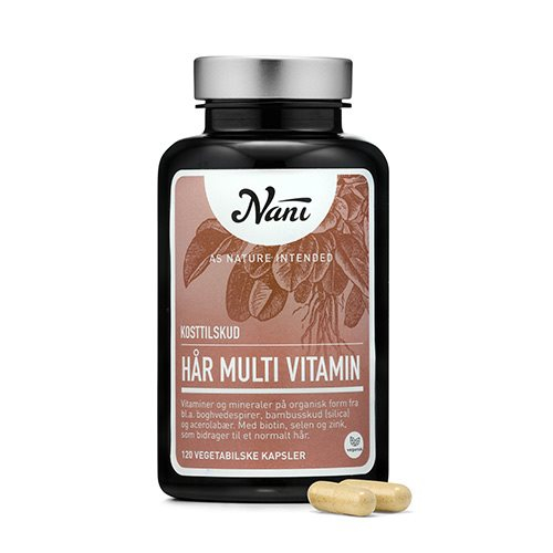 Billede af Nani Hår Multi Vitamin 120 kapsler hos Helsegrossisten.dk