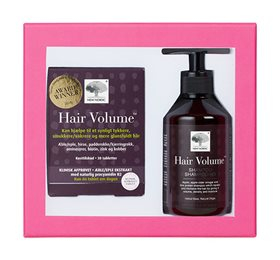 Billede af New Nordic Hair Volume Gaveæske - værdi 396,- Hair Volume 30 tab + Shampoo 250 ml