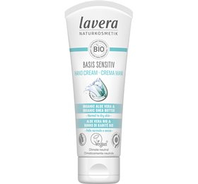 Se Lavera Hand Cream Basis Sensitive, 75ml hos Helsegrossisten.dk