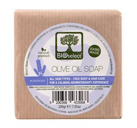 Bioselect Handmade Lavender Olive Oil Soap • 200g